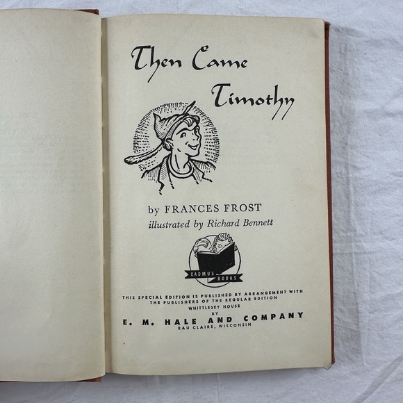 Then Came Timothy By Frances Frost 1950 vintage library book Rare Special Edit. - Picture 11 of 16